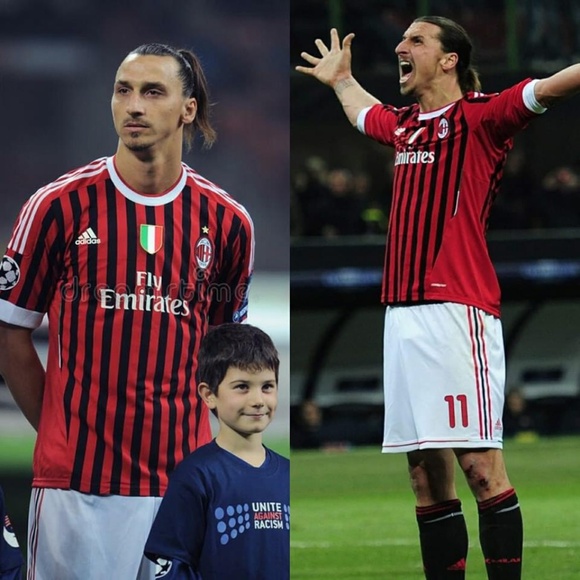 2011/12 AC Milan Ibrahimovic' #11 Soccer Jersey Size M,L - Picture 8 of 8